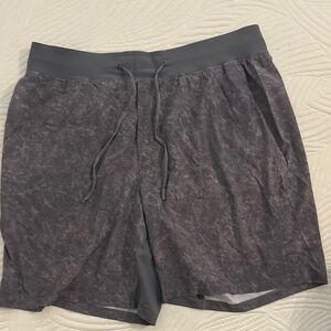 lululemon athletica Gray Athletic Shorts Elastic Waistband